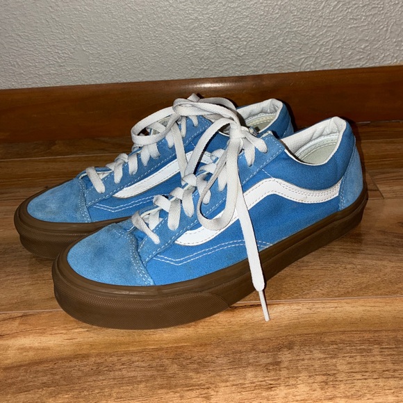Vans Shoes - Vans Old Skool Gum Sole Blue Low Top Sneakers - unisex womens 8.5/mens 7